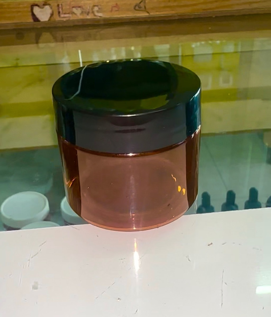 2oz Amber Plastic Jar (6pcs)