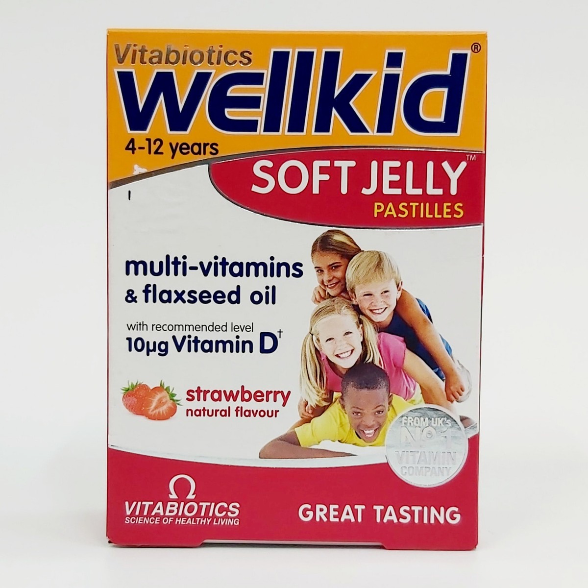 Vitabiotics Wellkid Soft Jelly Strawberry 30 Pastilles