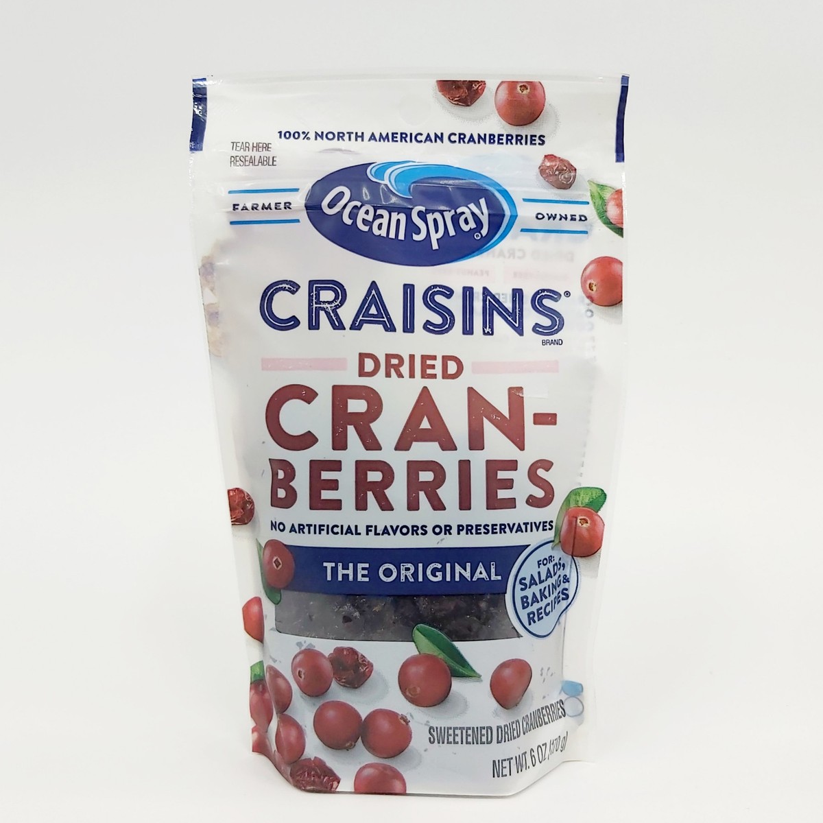 Ocean Spray Craisins Dried Cranberries, 6 Oz