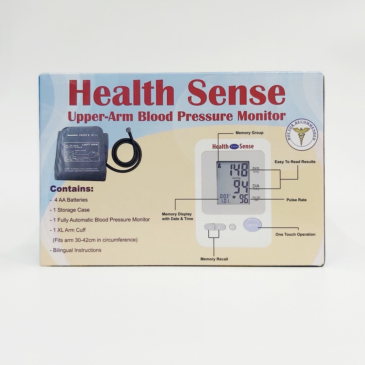 Health Sense Upper Arm Blood Pressure Monitor