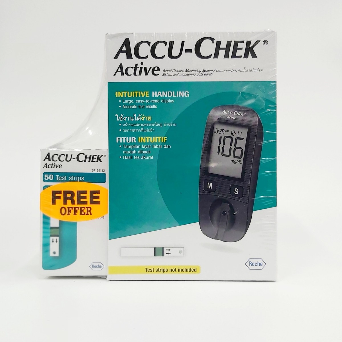 Accu-Chek Active Blood Glucose Monitoring System 50 Test Strips