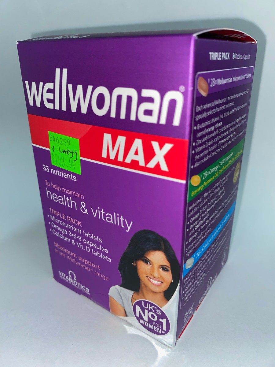 Wellwoman Max Triple Pack 84 Tablets/Capsules