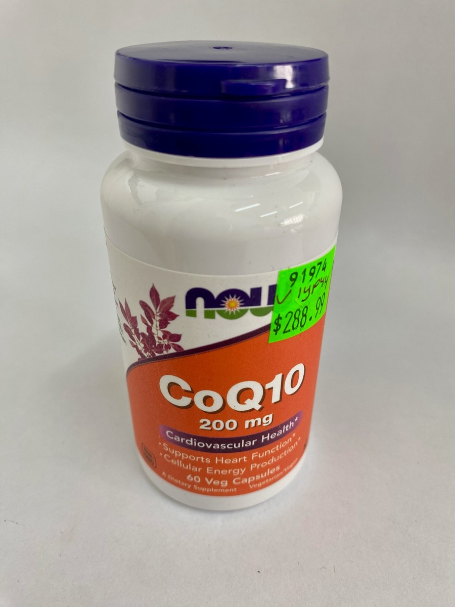 NOW CoQ10 200mg 60 Capsules