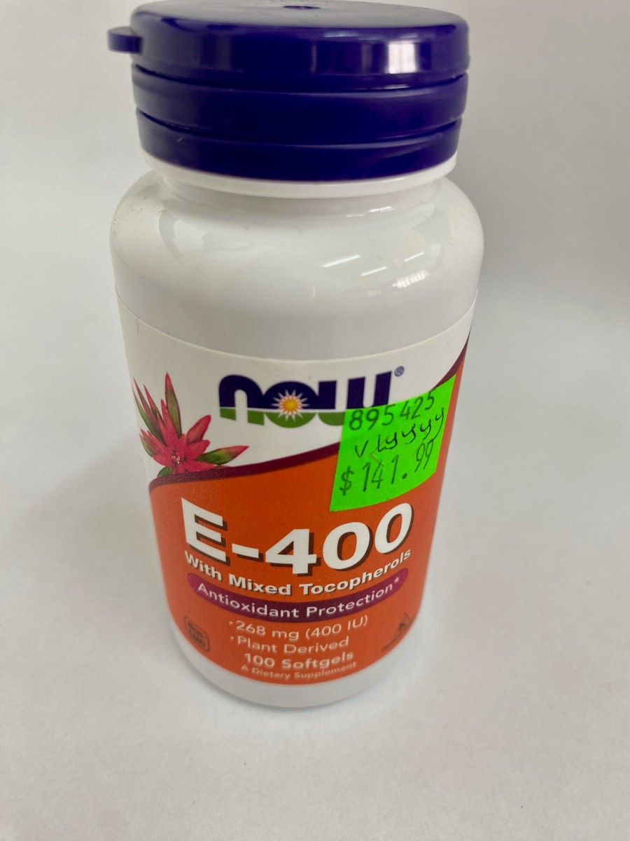 NOW Vitamin E-400IU, 100Softgels