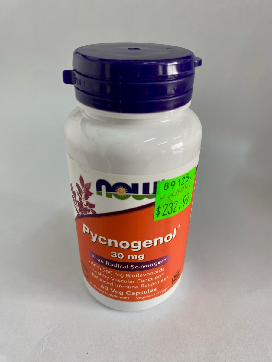 NOW Pycnogenol 30mg, 60 Veg Capsules