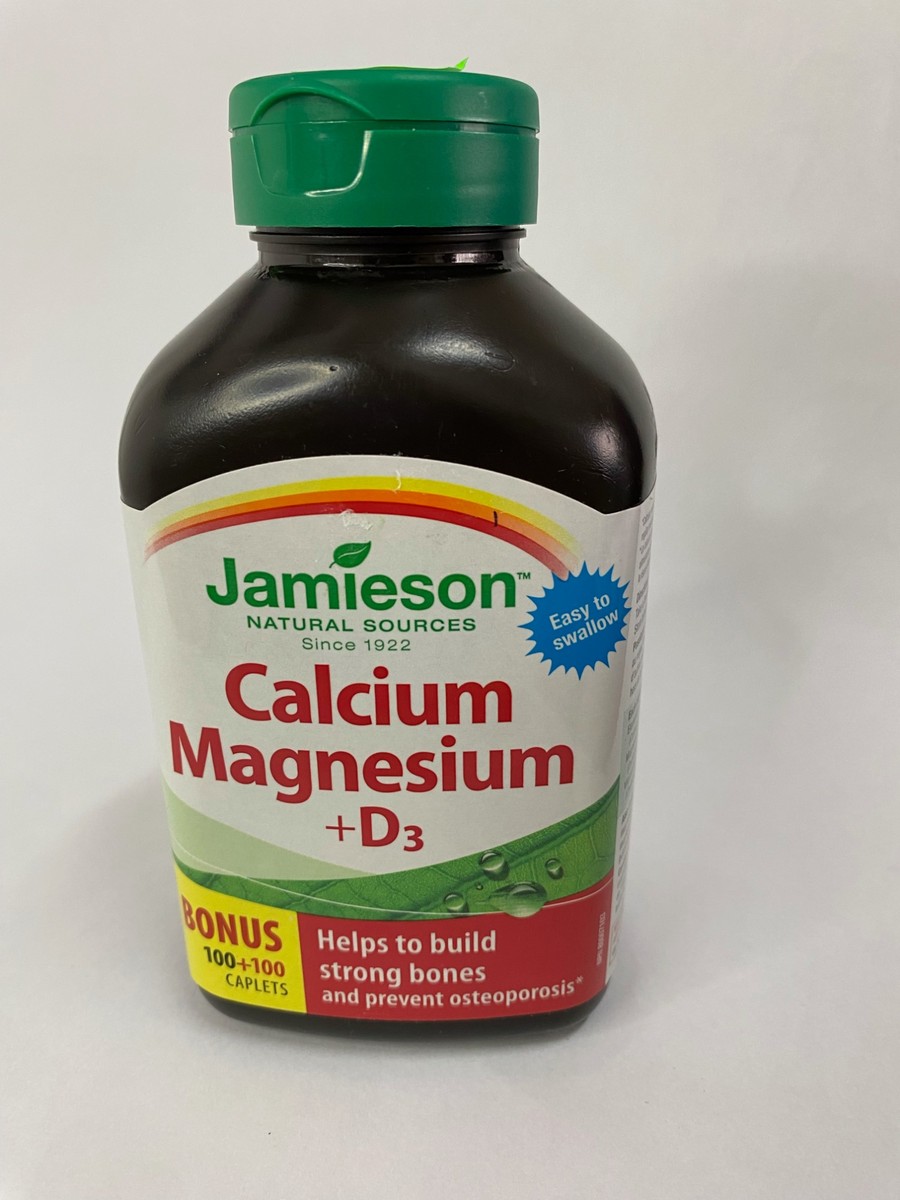 Jamieson Calcium Magnesium and D3, 200 Caplets