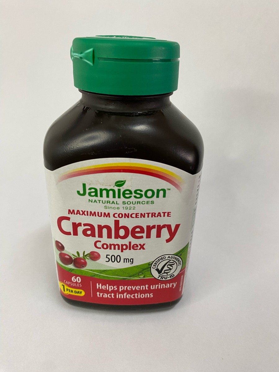 Jamieson Cranberry Complex 500 mg Maximum Concentrate, 60 Capsules