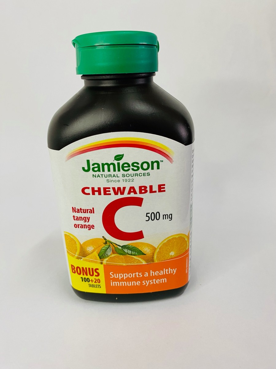 Jamieson Chewable Vitamin C 500 mg, 120 Tablets