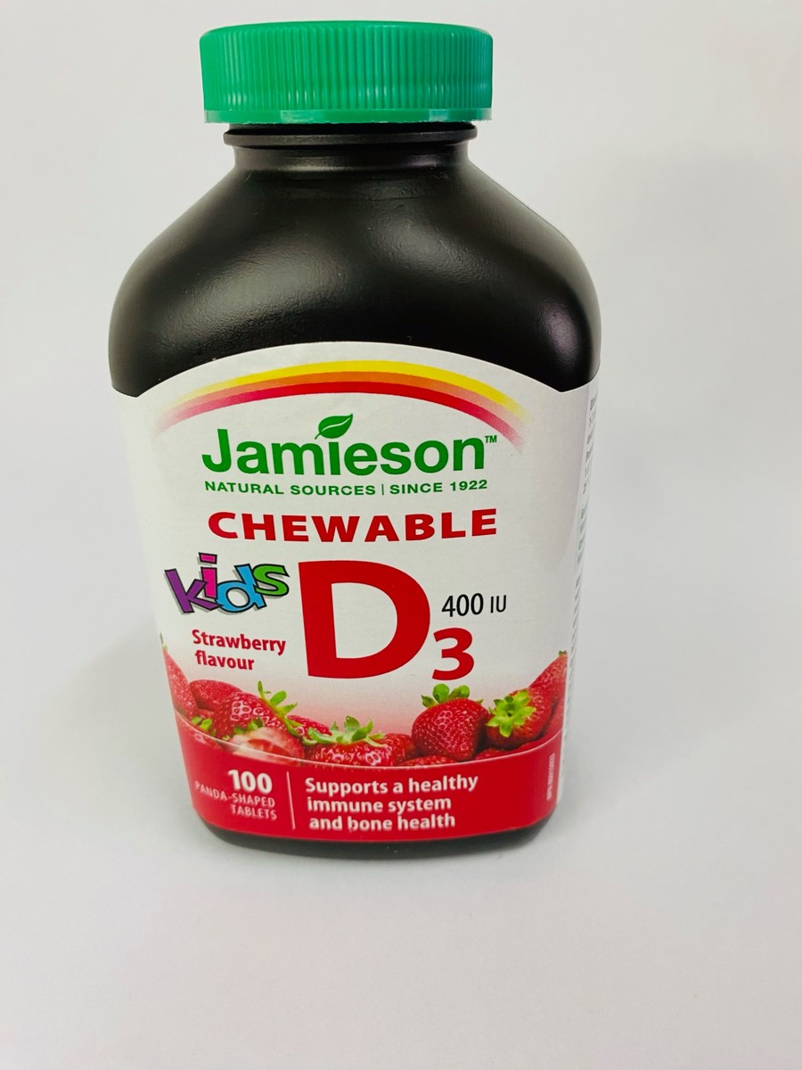 Jamieson Chewable Vitamin D3 for Kids 400IU