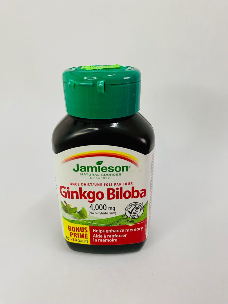 Jamieson Ginkgo Biloba 4000mg, 90 Caplets
