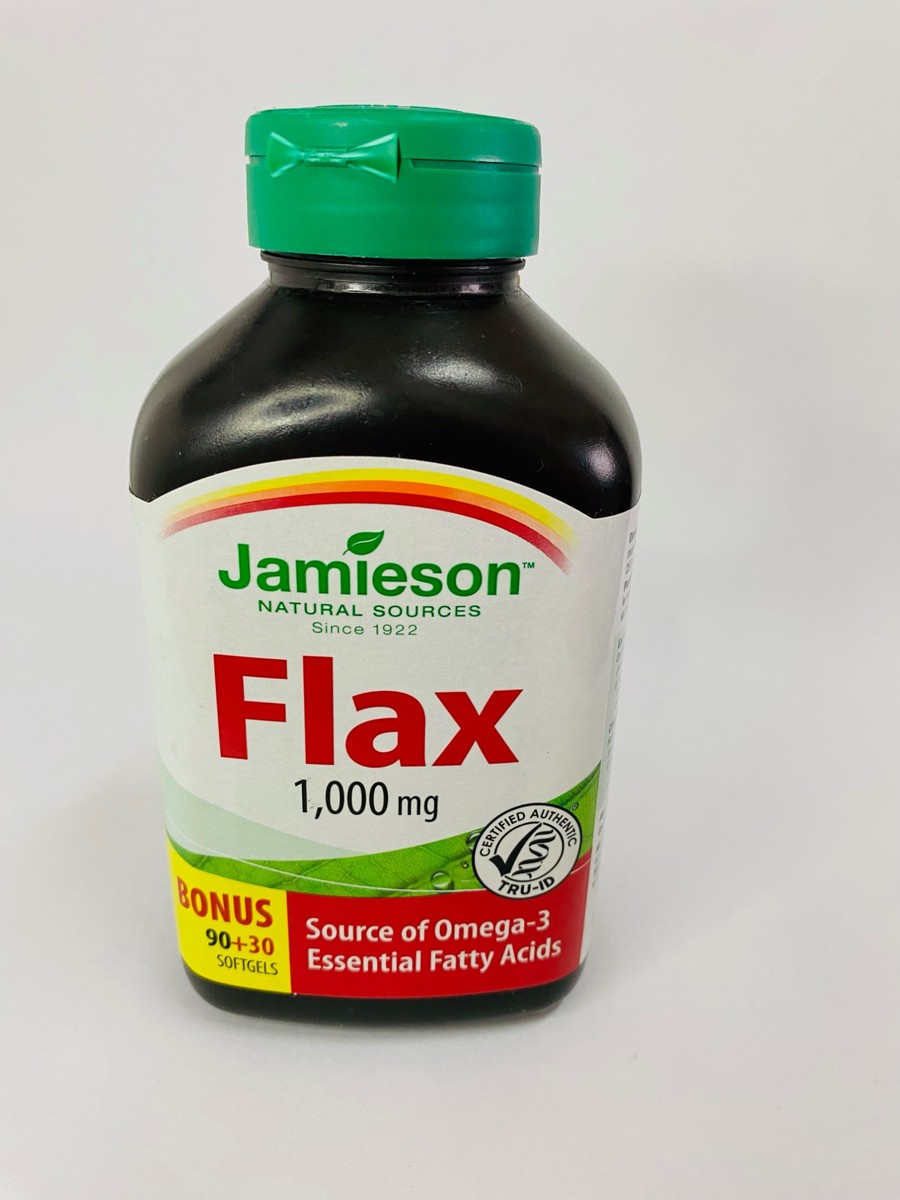 Jamieson Flax Oil 1000mg, 120 Softgels