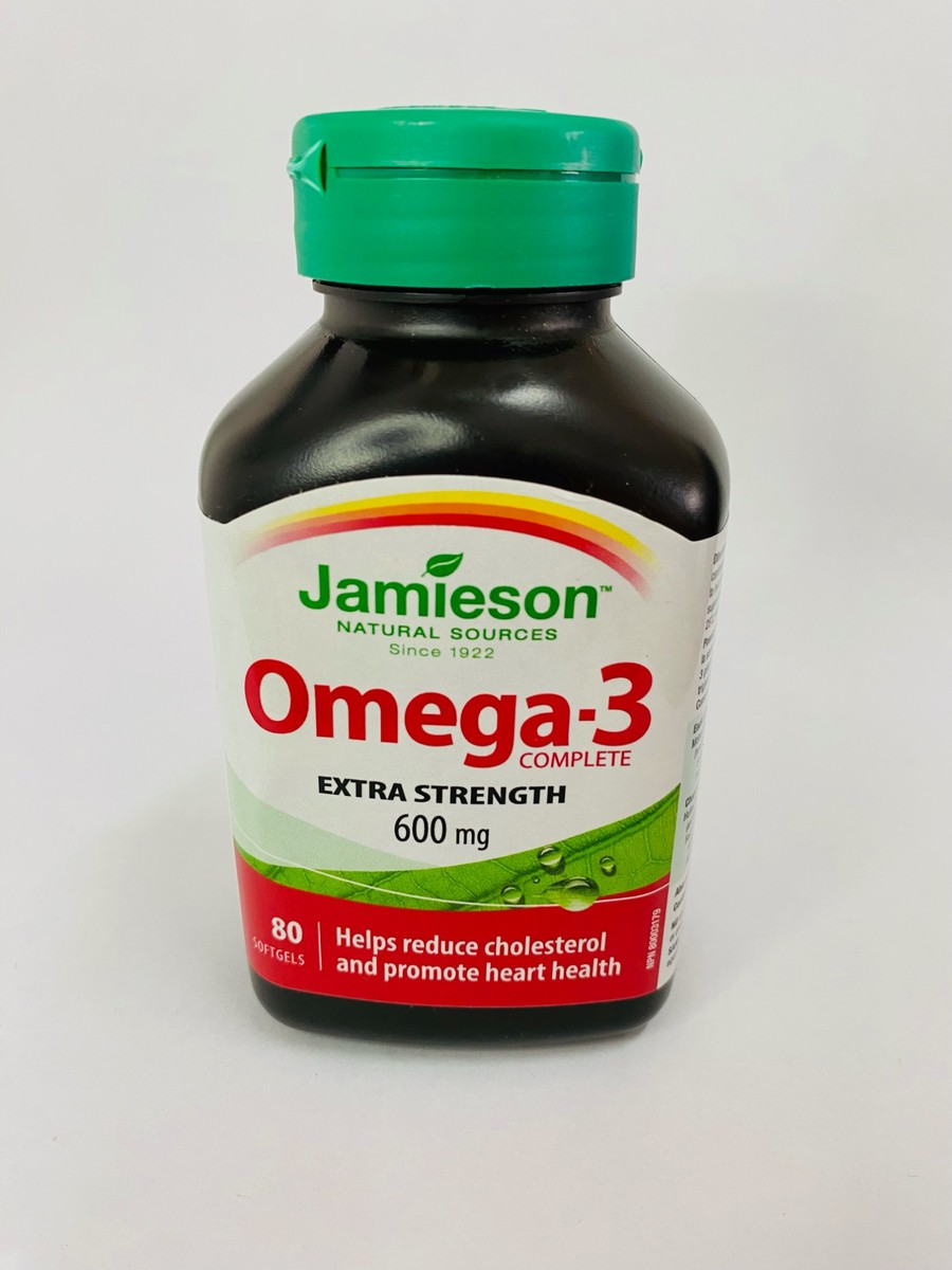 Jamieson Extra Strength Omega-3 Complete 600 mg, 80 Softgels