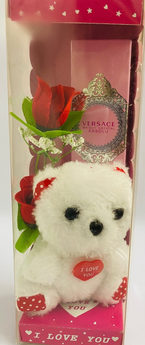 I Love You Teddy and Versace Perfume