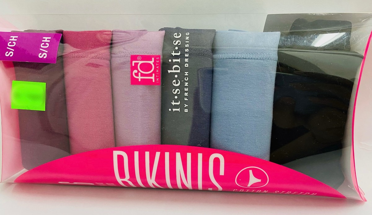 6 Pairs Bikini Underwear- Small