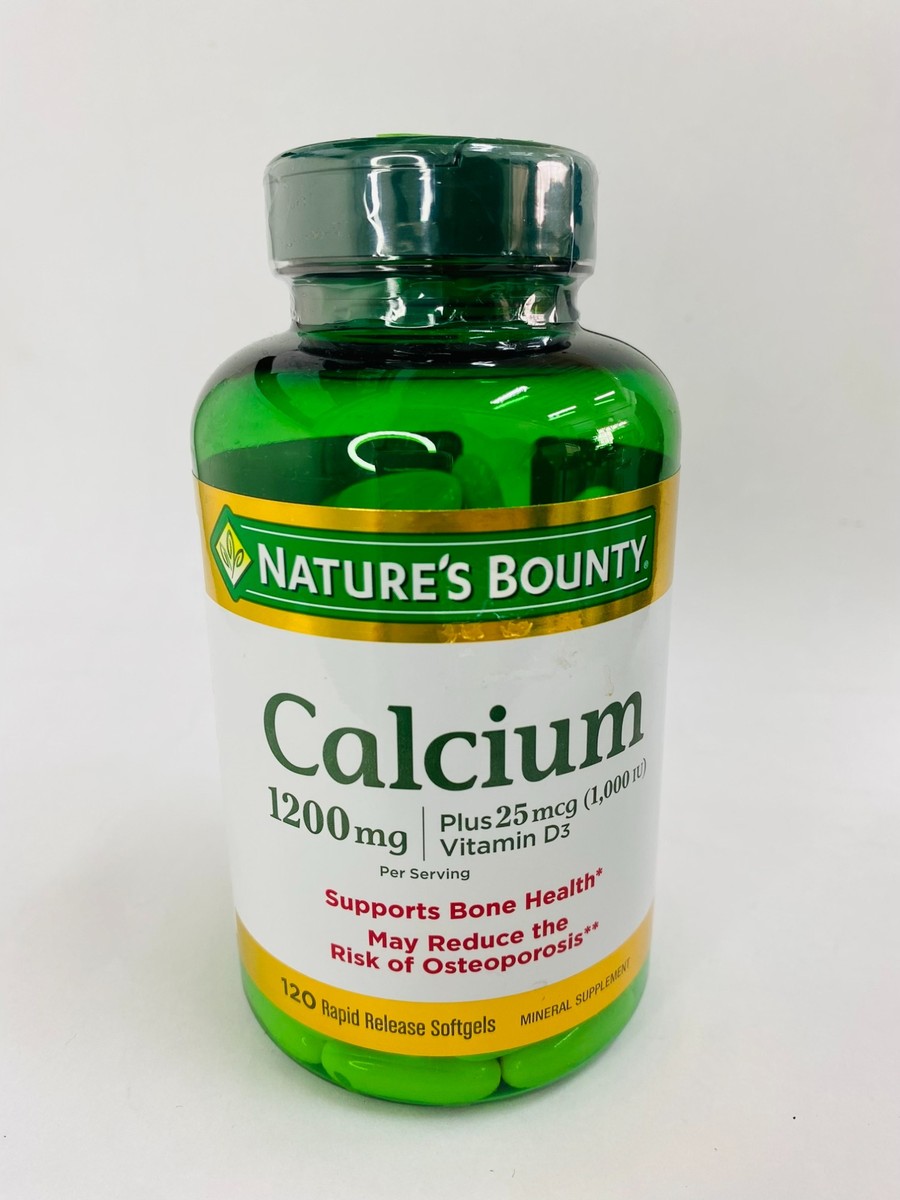 Nature's Bounty Calcium 1200mg, 120 Softgels
