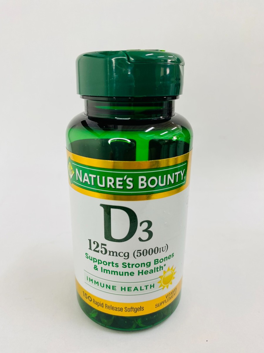 Nature's Bounty D3 5000iu, 150 Softgels