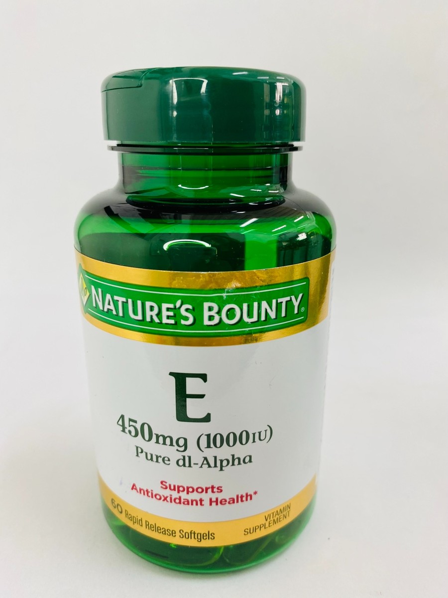 Nature's Bounty E 1000iu, 60 Softgels