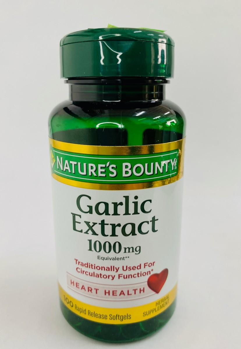 Nature's Bounty Garllic Extract 1000mg, 100 Softgels