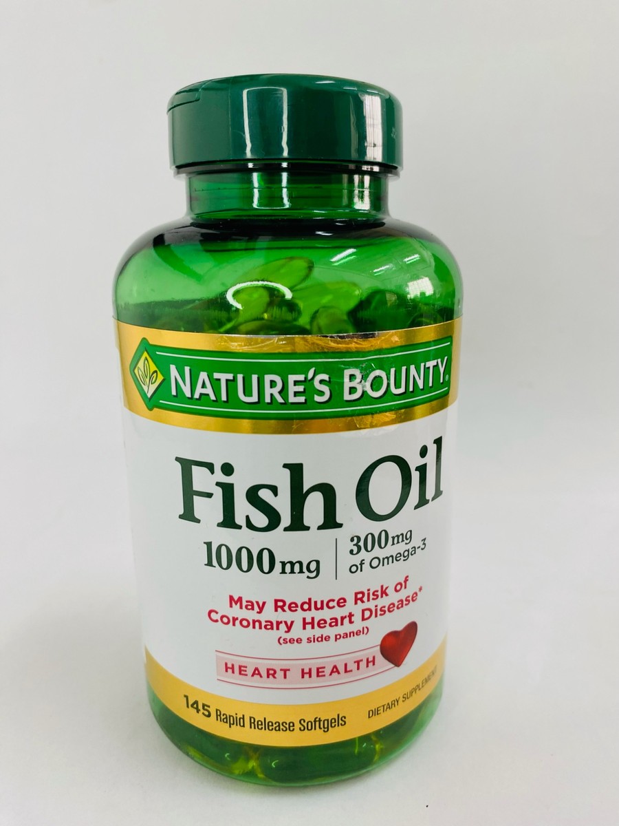 Nature's Bounty Fish oil 1000mg, 145 Softgels