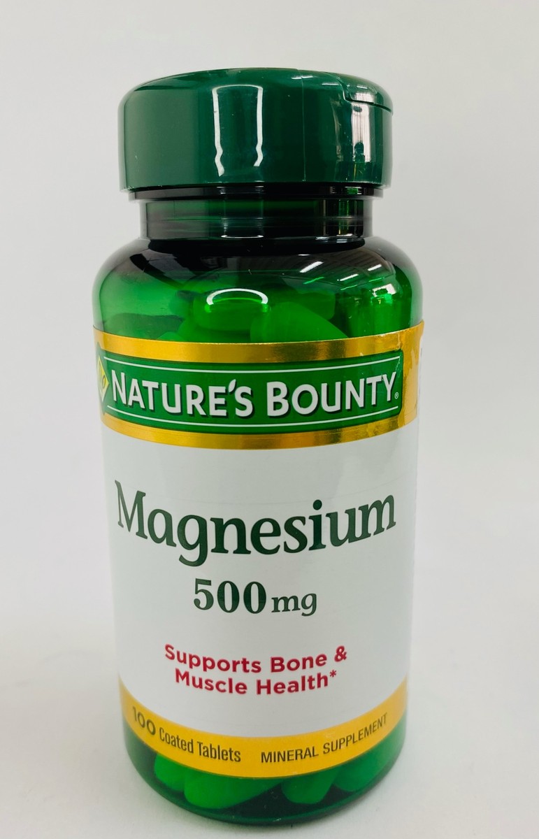 Nature's Bounty Magnesium 500mg, 100 Tablets
