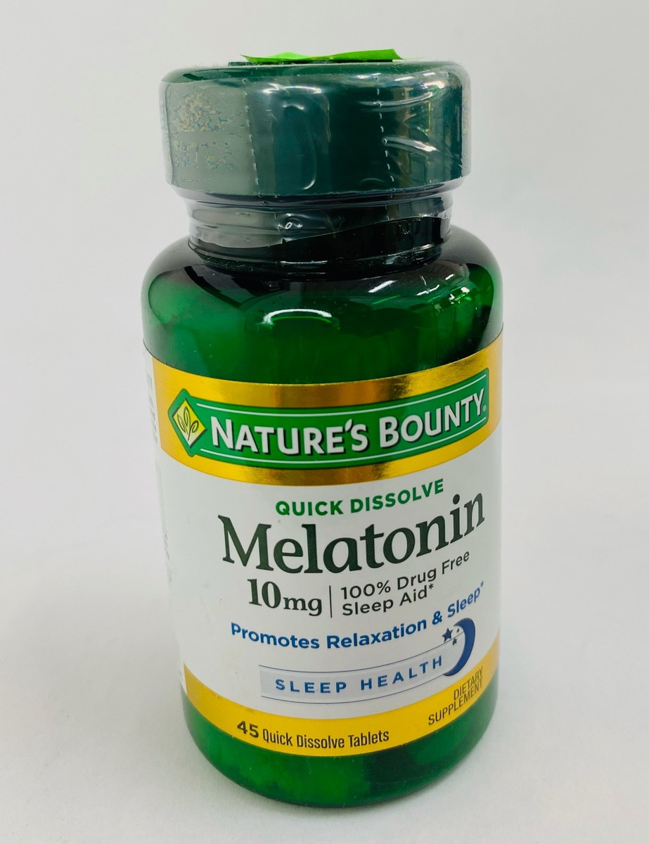 Nature's Bounty Melatonin 10mg, 45 Dissolve Tablets