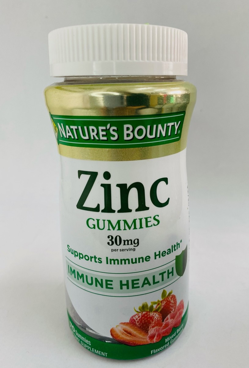 Nature's Bounty Zinc 30mg, 70 Gummies