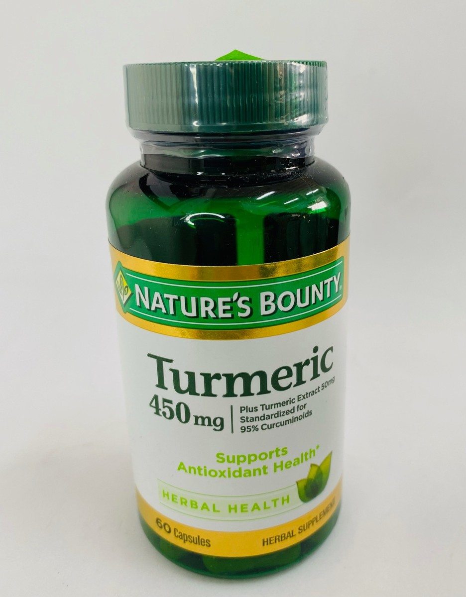 Nature's Bounty Turmeric 450mg, 60 Capsules