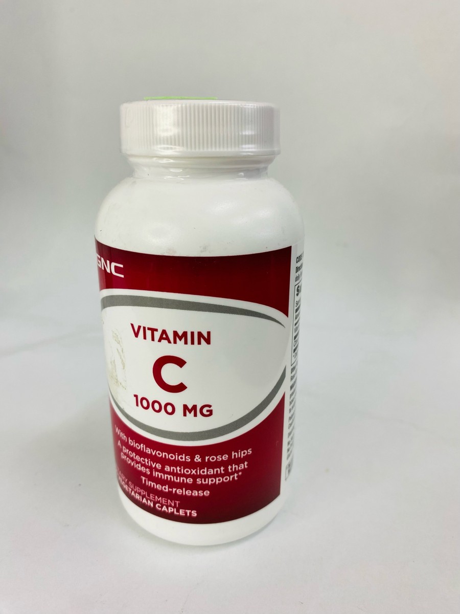 GNC Vitamin C 1000mg 90 Vegan Caplets