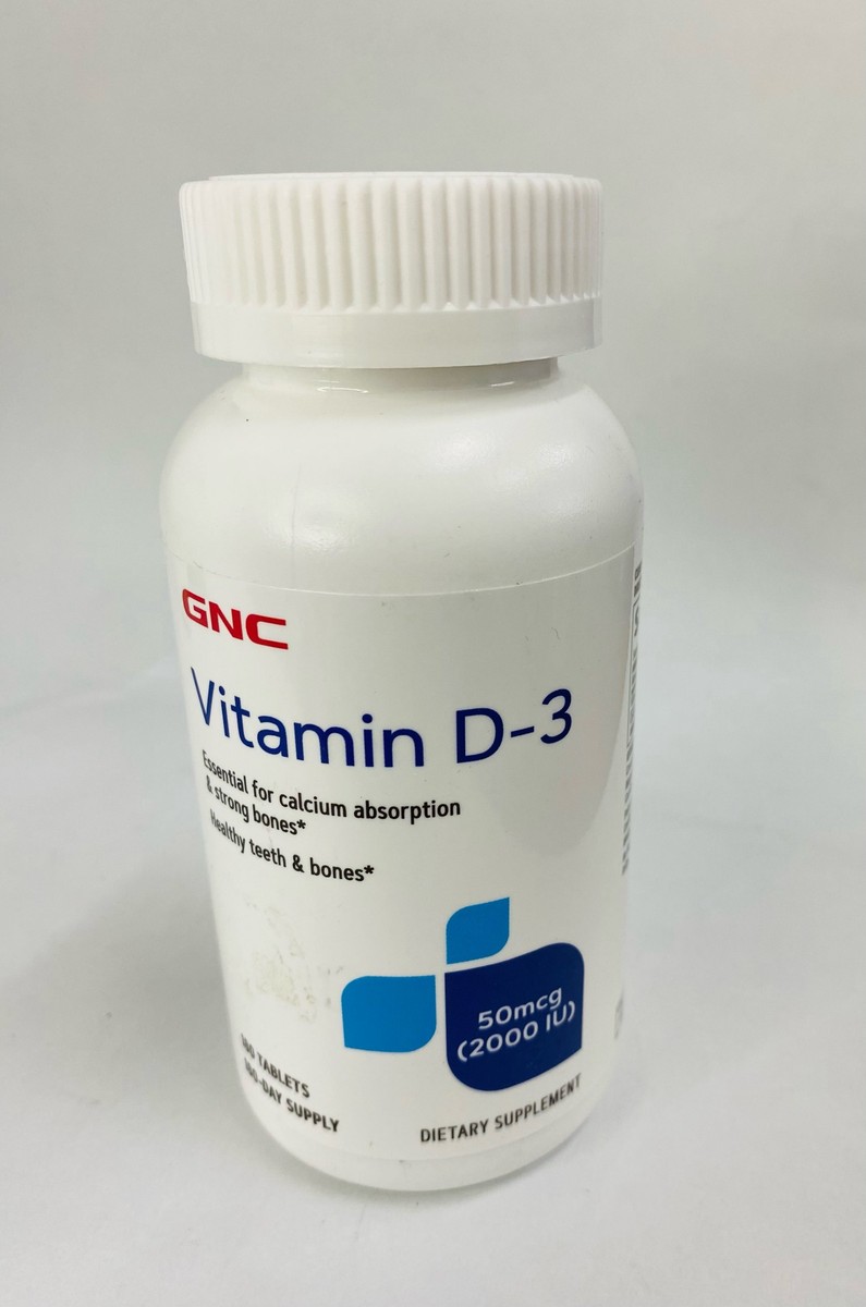 GNC Vitamin D3 180 Tablets