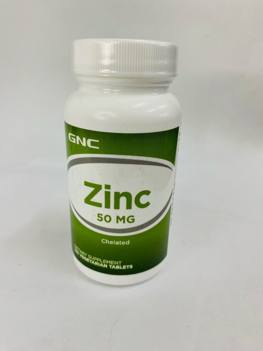 GNC Zinc 50mg 100 Vegan Tablets