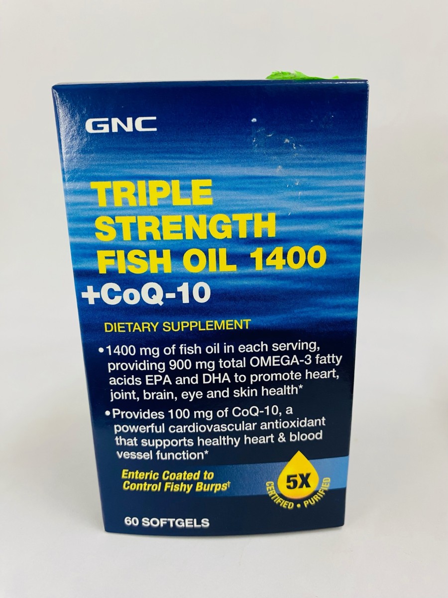 GNC Triple Strength Fish Oil 1400, 60 Softgels