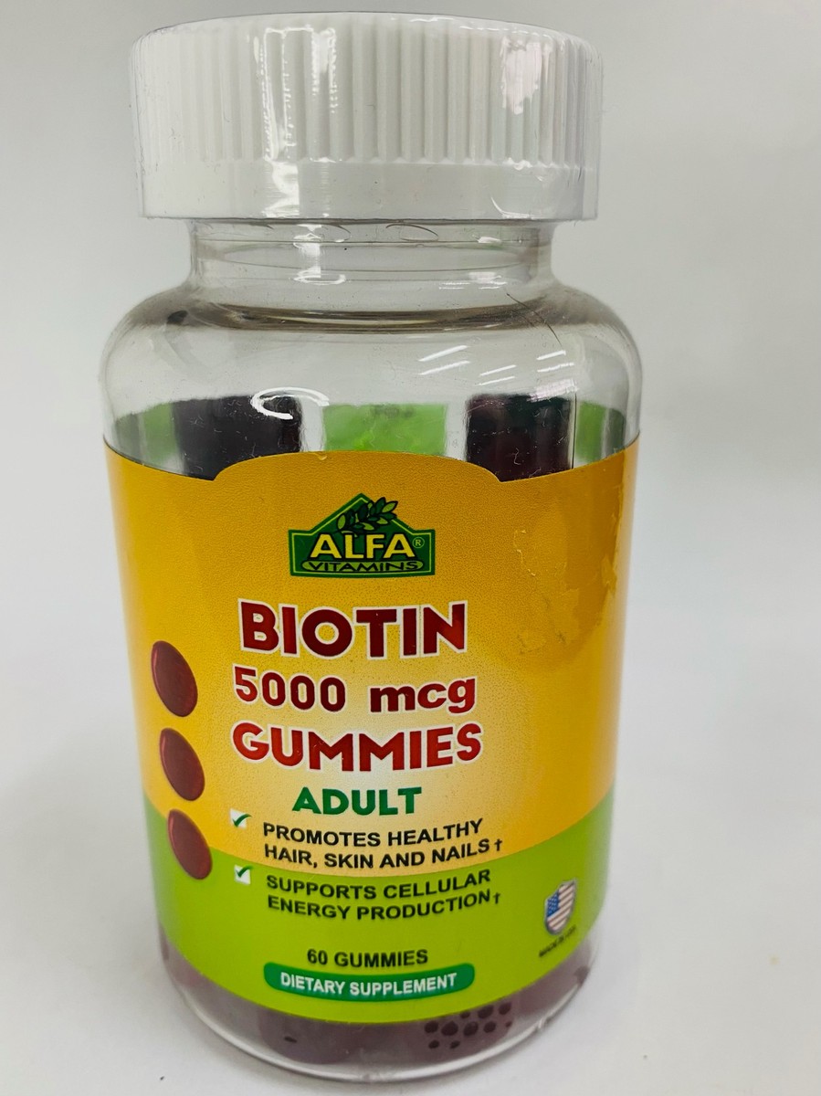 ALFA Biotin 5000mcg, 60 Gummies