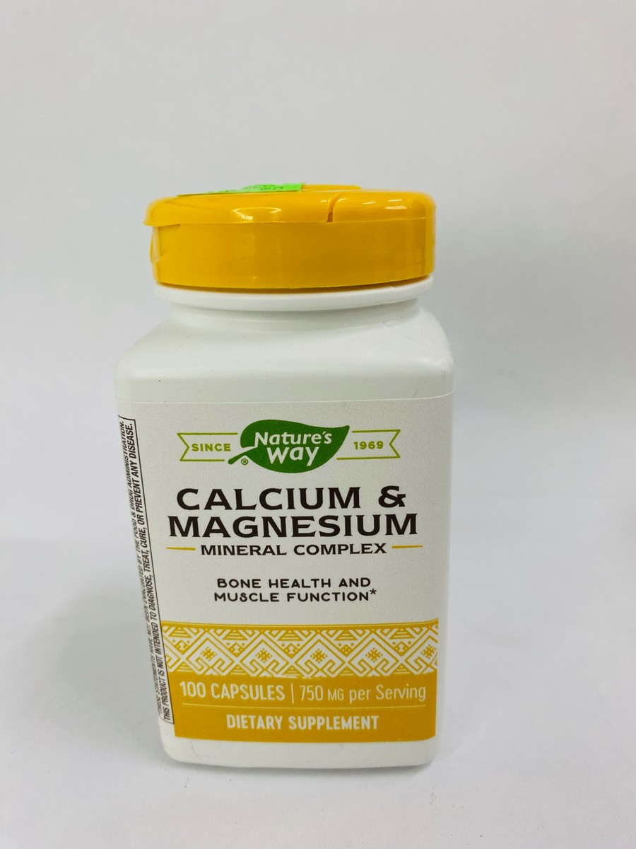 Nature's Way Calcium & Magnesium 100 Capsules
