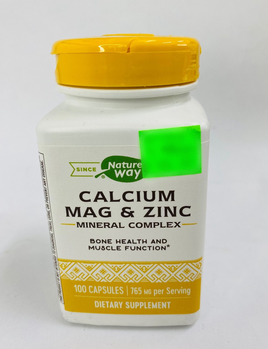 Nature's Way Calcium, Magnesium & Zinc 100 Capsules