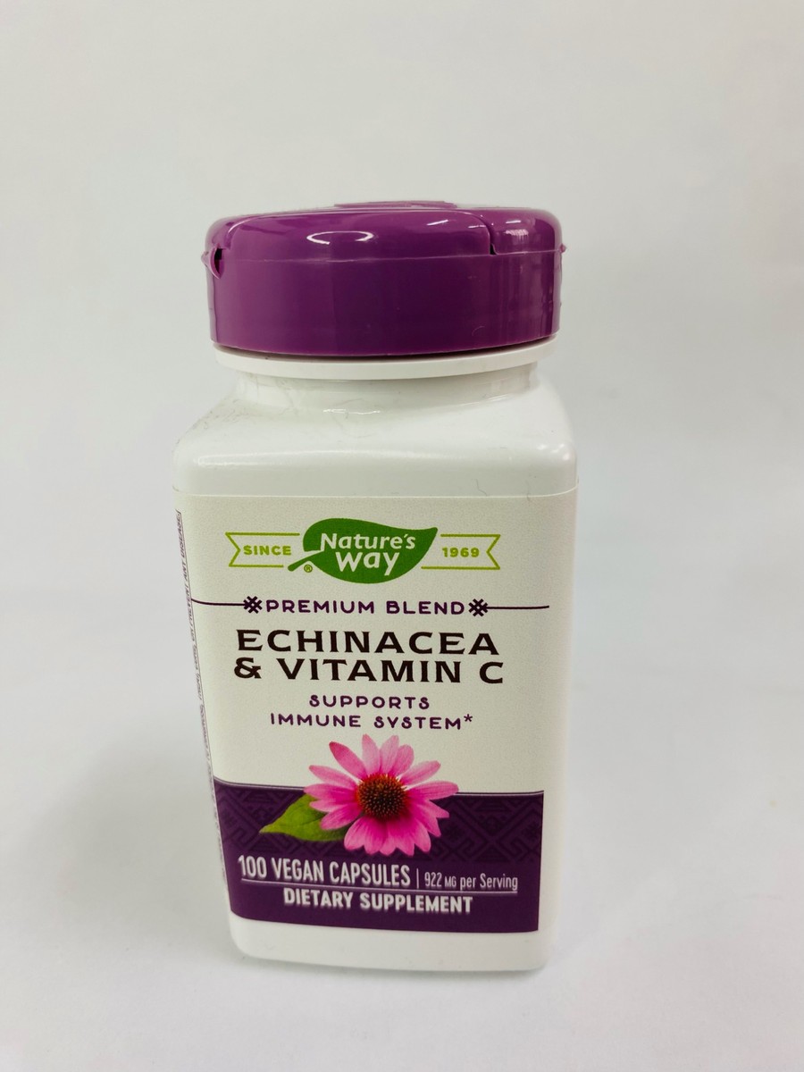 Nature's Way Echinacea & Vitamin C 100 Capsules