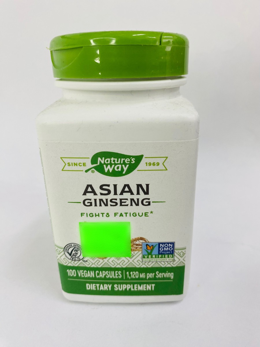 Nature's Way Asian Gingseng 100 Capsules