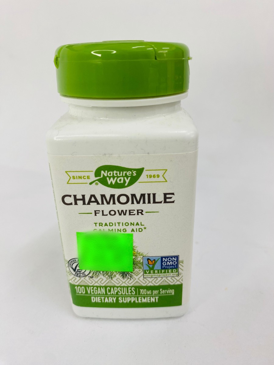 Nature's Way Chamomile Flower 100 Capsules
