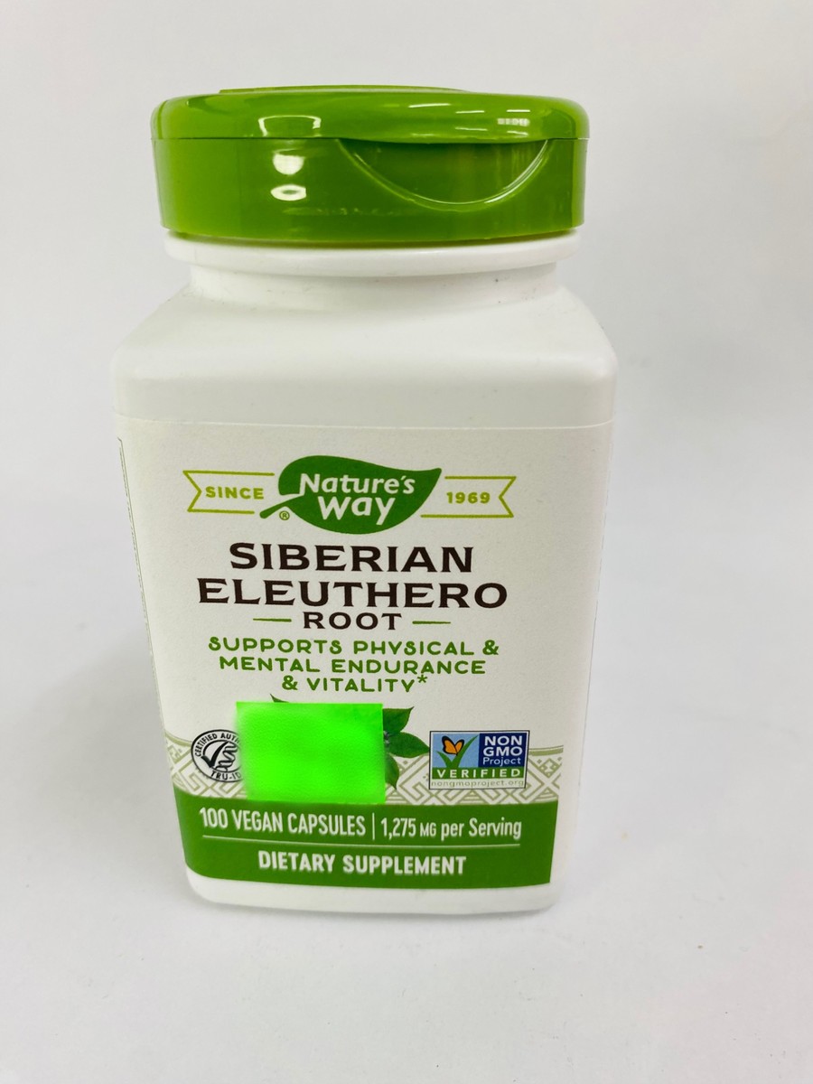 Nature's Way Siberian Eleuthero Root 100 Capsules