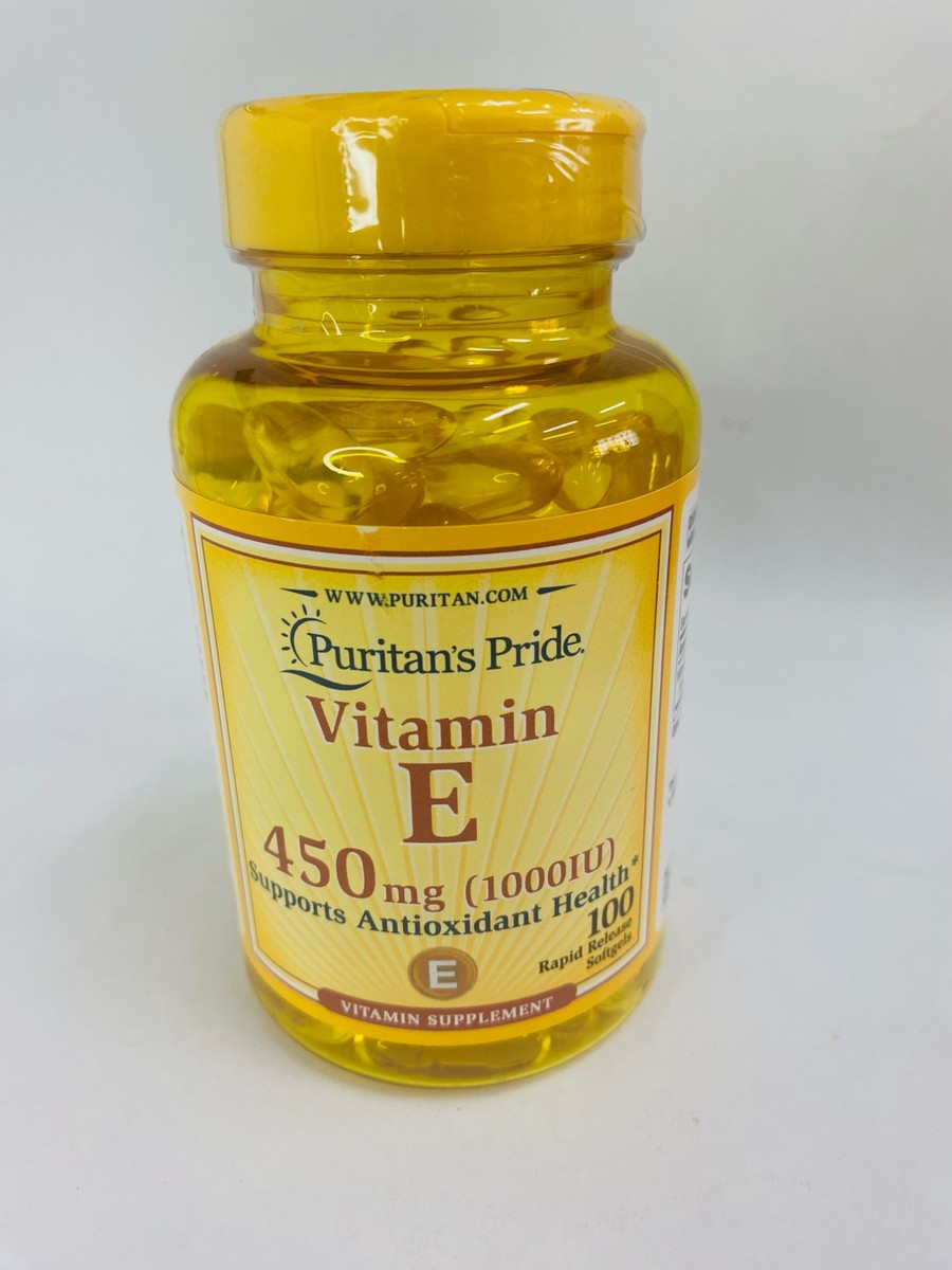 Puritan Pride E 450mg, 100 Softgels