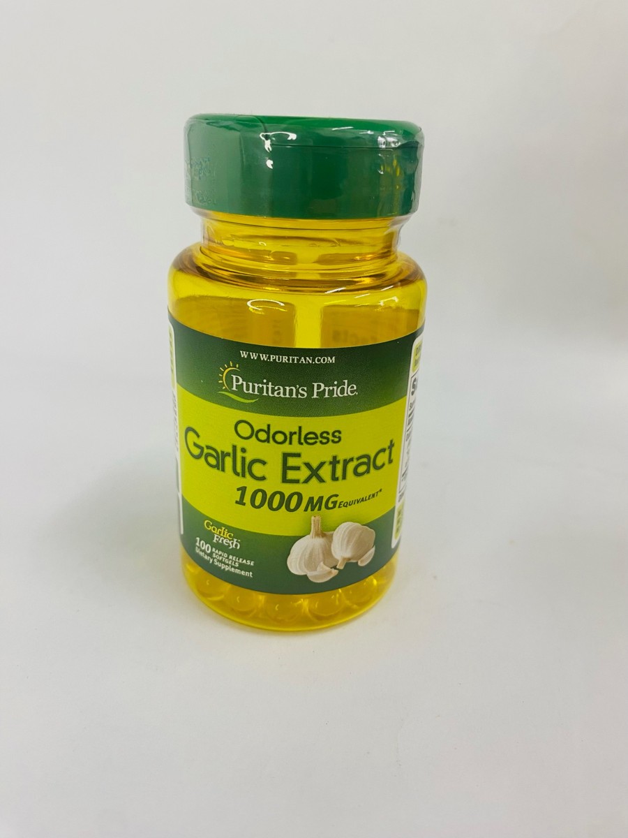 Puritan Pride Garlic Extract 1000mg, 100 Softgels