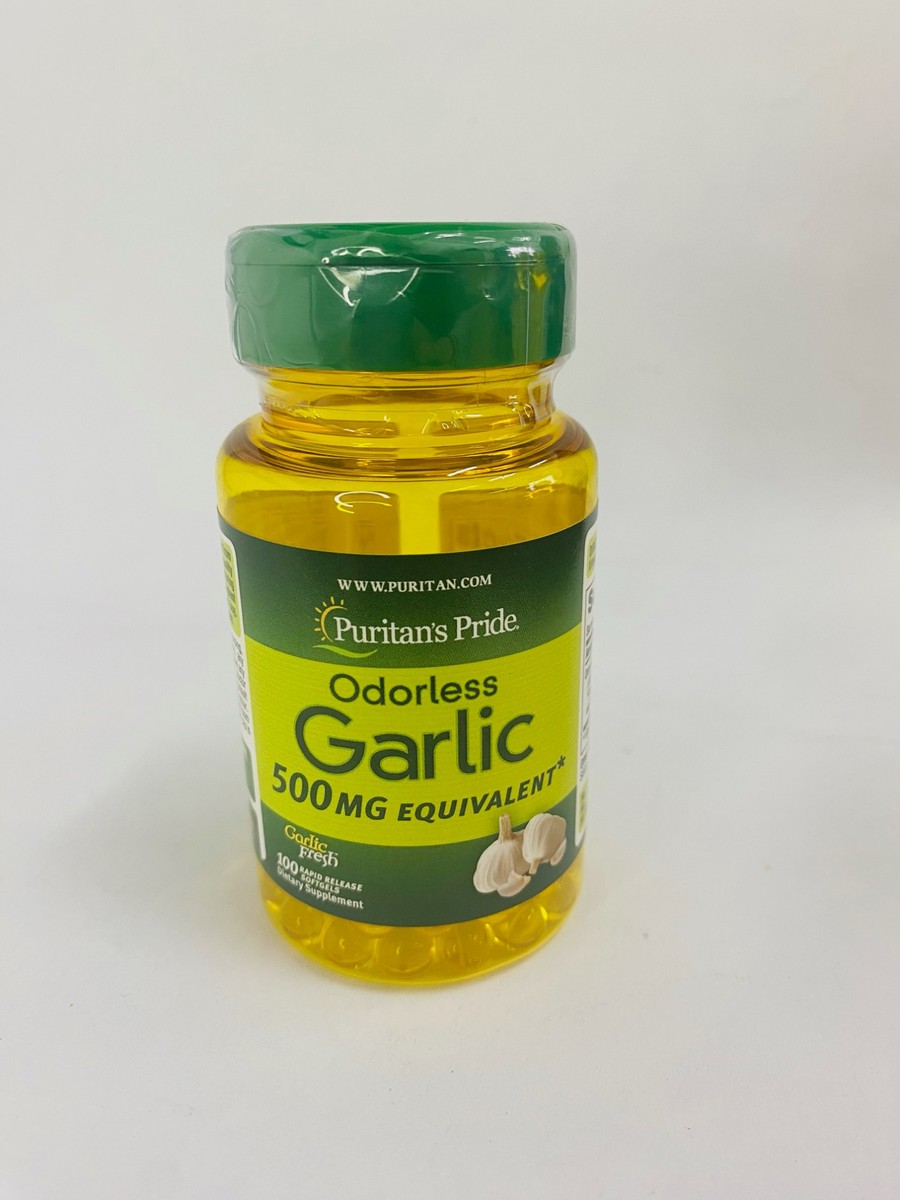 Puritan Pride Garlic Extract 500mg, 100 Softgels