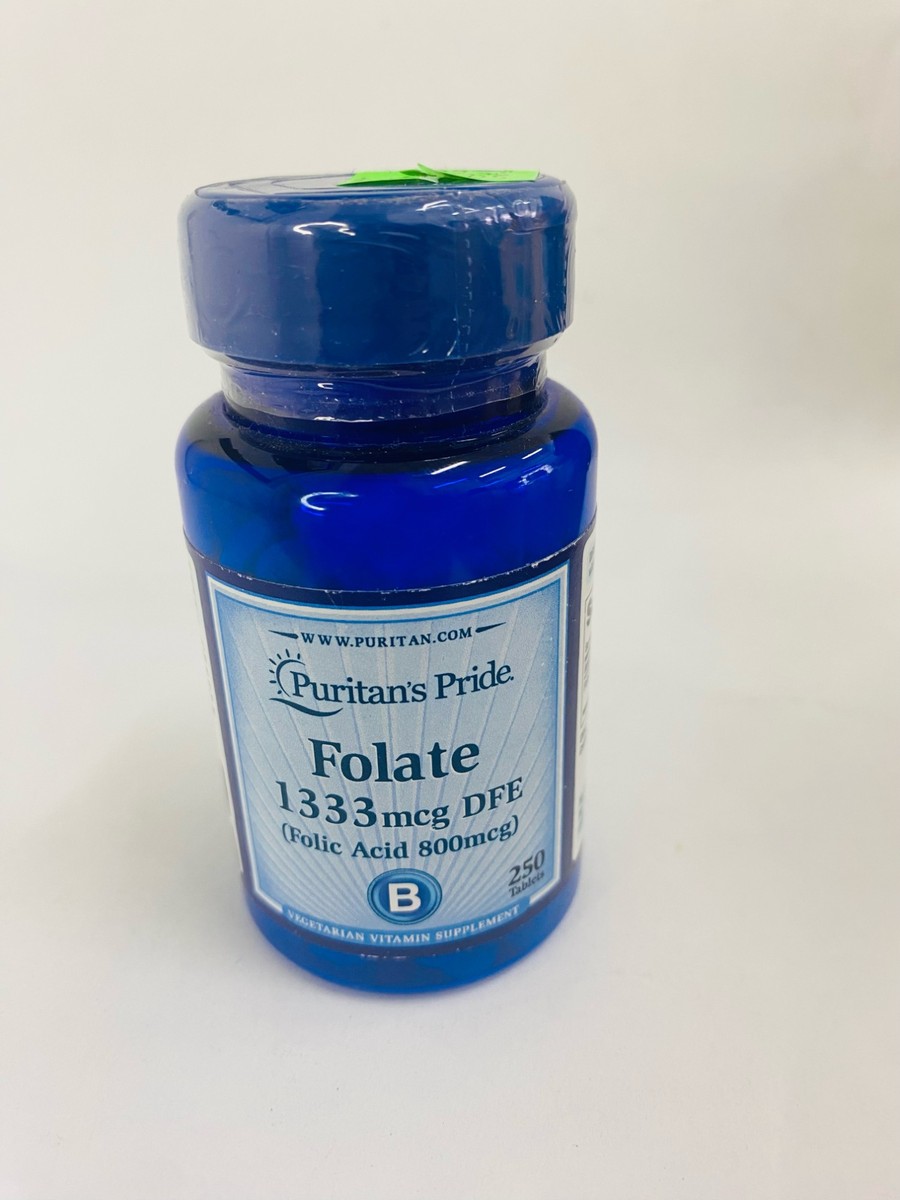 Puritan Pride Folate 1333mg, 250 Tablets