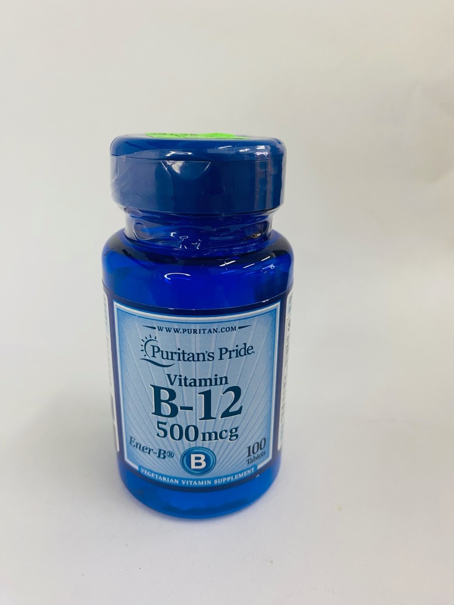 Puritan Pride B12 500mcg, 100 Tablets