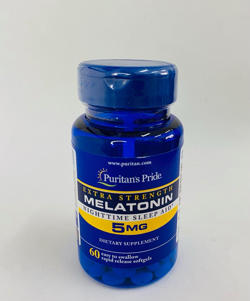 Puritan Pride Melatonin 5mg, 60 Softgels