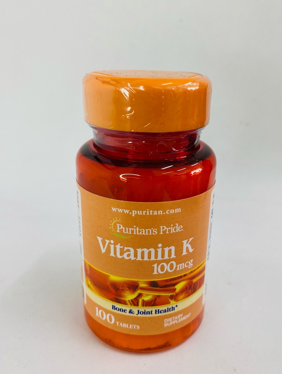 Puritan Pride K 100mcg, 100 Tablets