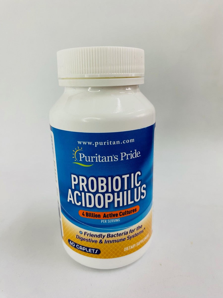 Puritan Pride Probiotic Acidophilus 4 Billion 60 Caplets