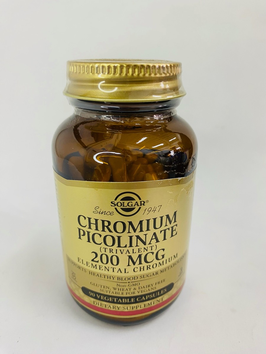 Solgar Chromium Picolinate 200 mcg, 90 Capsules