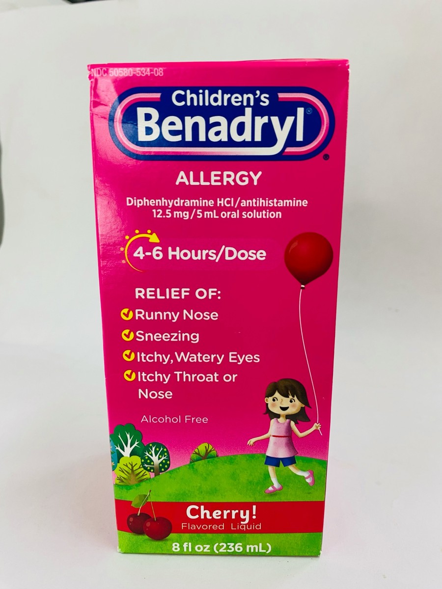 Children's Benadryl Allergy Cherry 236ml