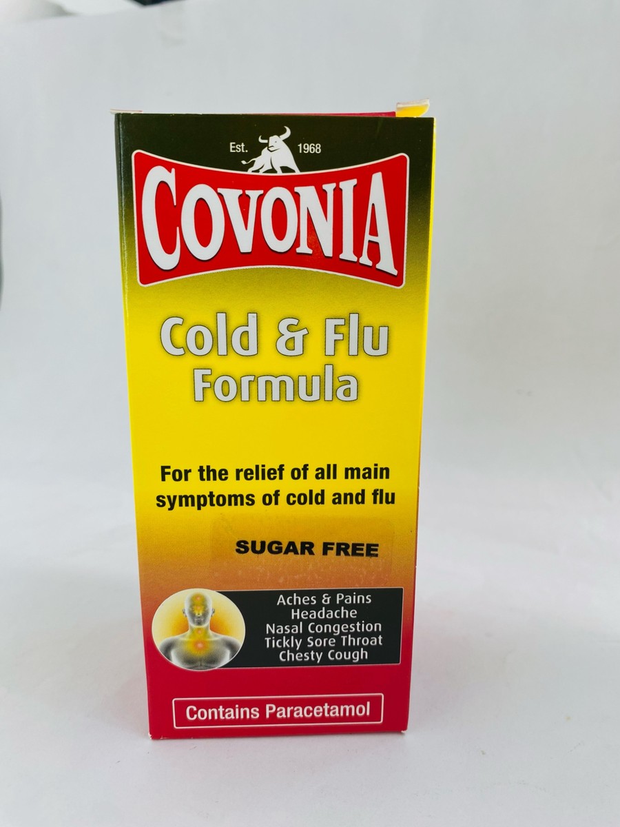 Covonia Cold & Flu Formula Sugar free 160ml