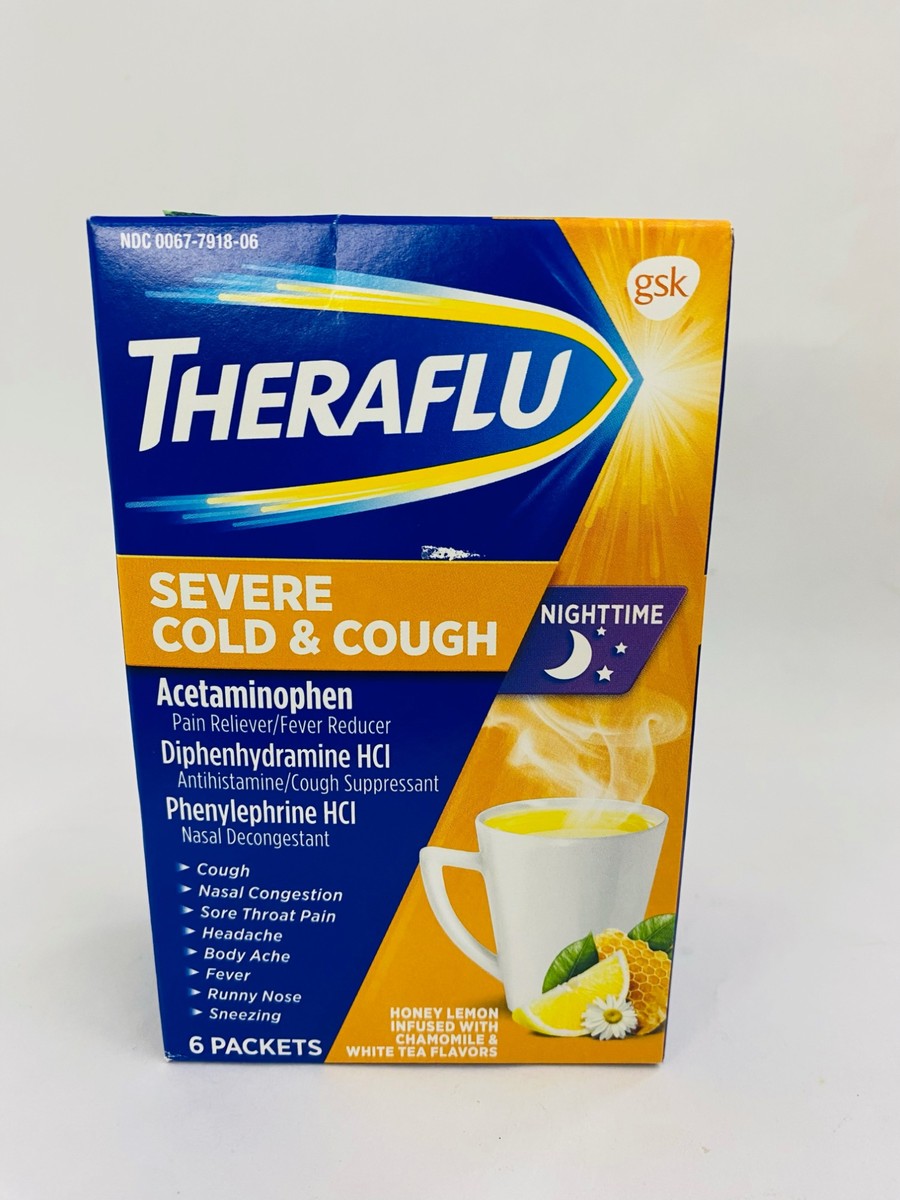Theraflu Severe Cold & Cough Nighttime 6 Packets
